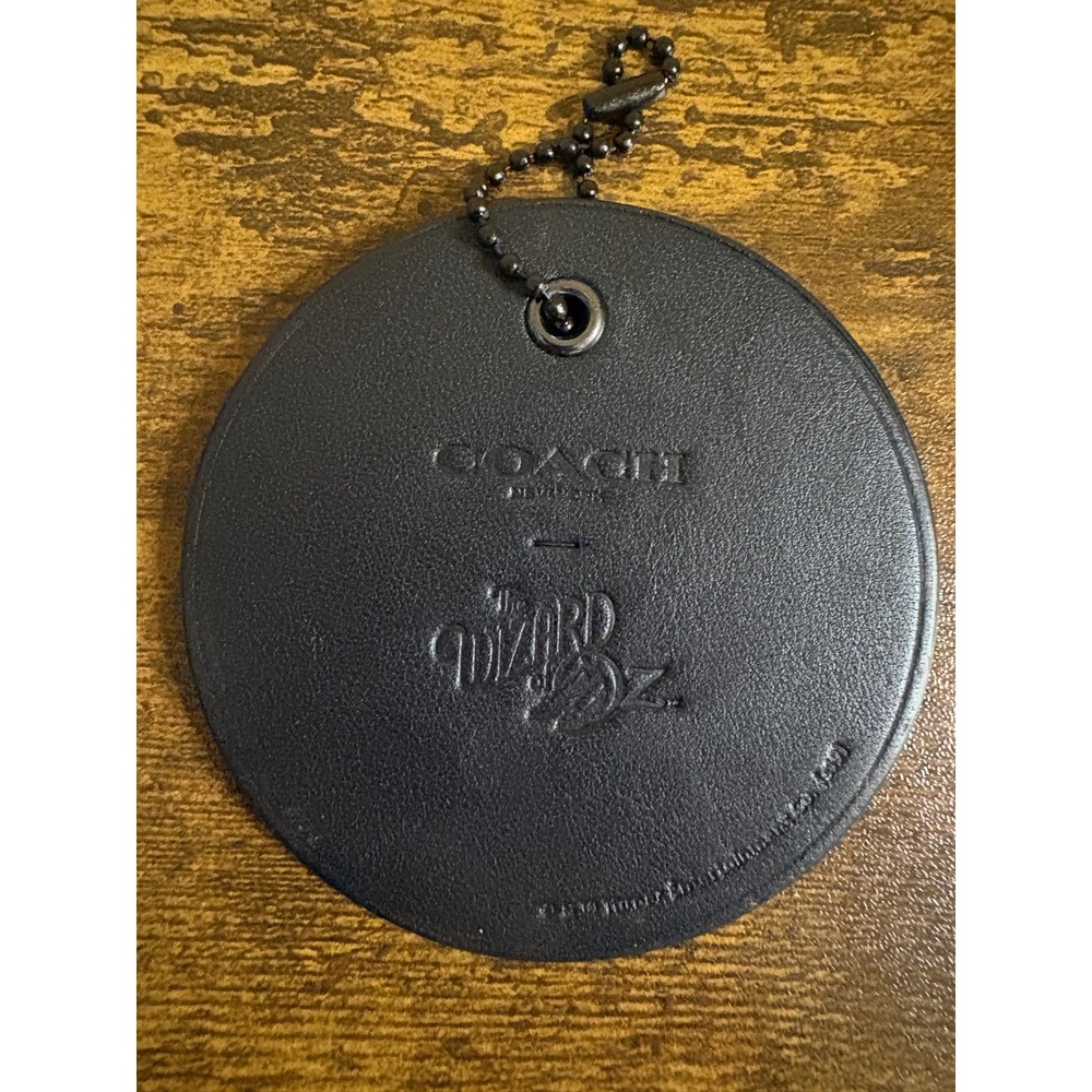 Coach Wizard of Oz Bag Charm Wicked Witch Hand Leather Glitter Keychain Black OS - Picture 3 of 4